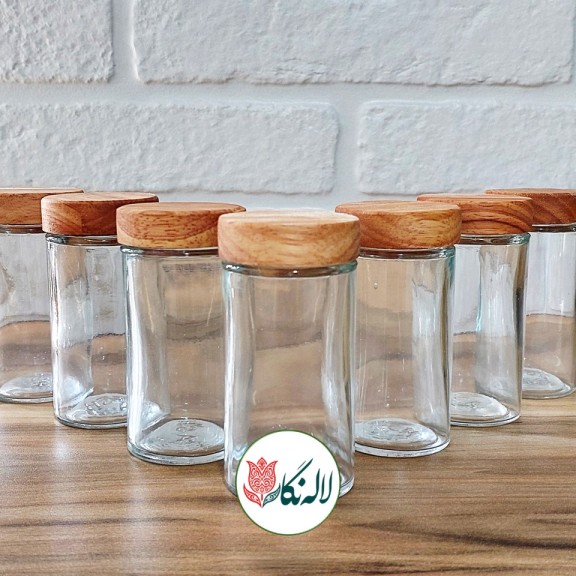 جا ادویه مکارتی درب چوبی رابر 6 عددی